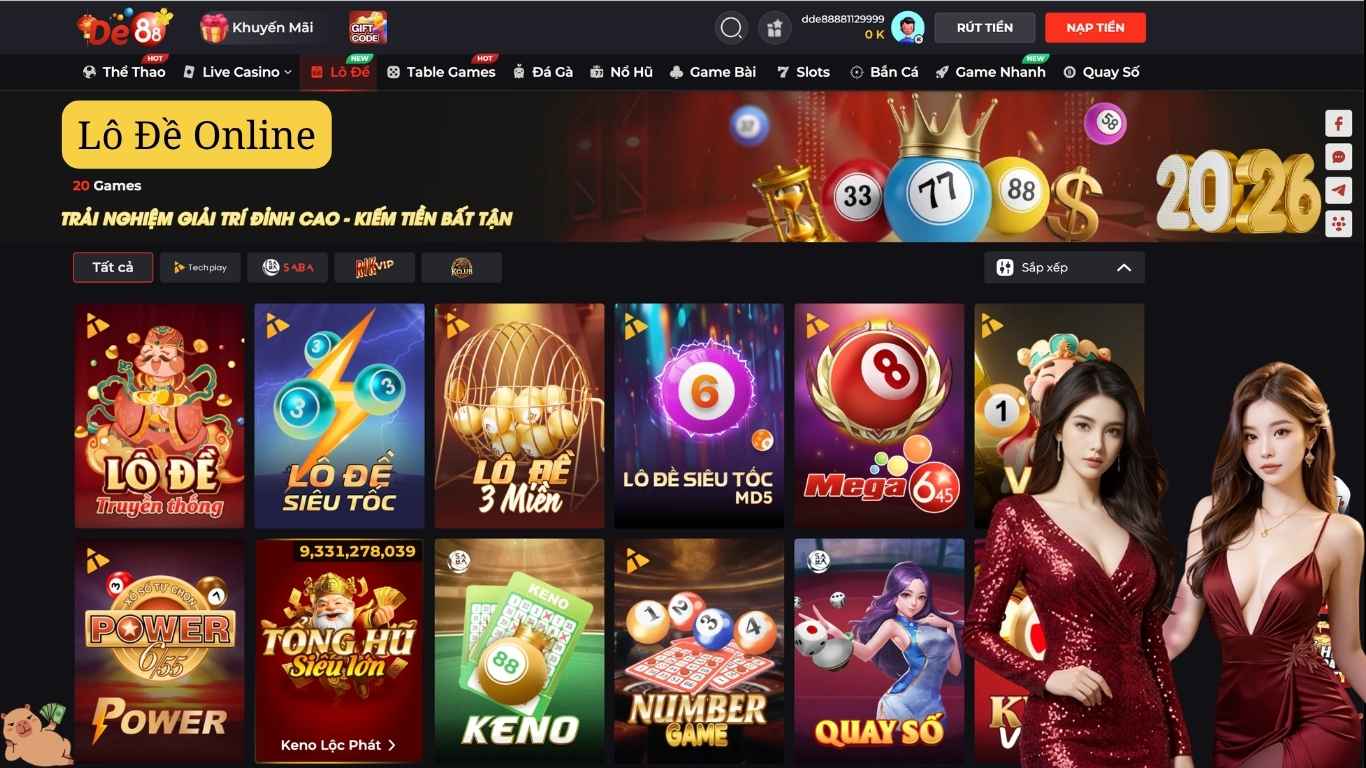 Giới thiệu sảnh cược lô đề De88