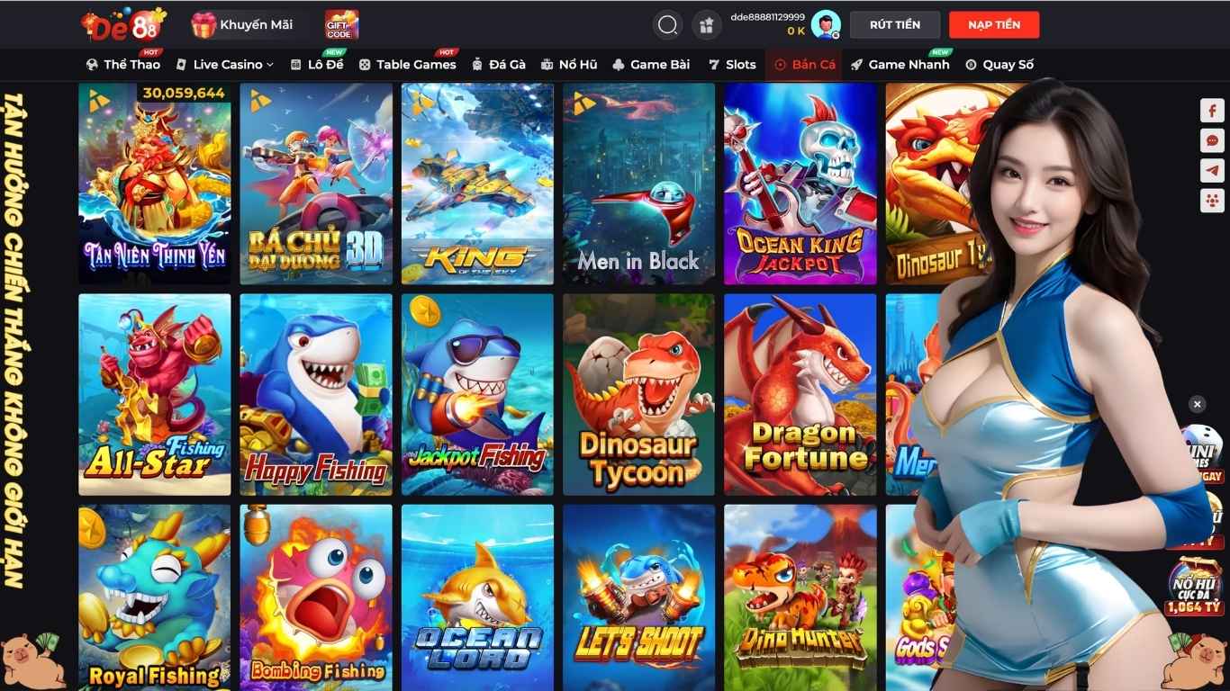 Giới thiệu tựa game bắn cá De88 nổi bật nhất