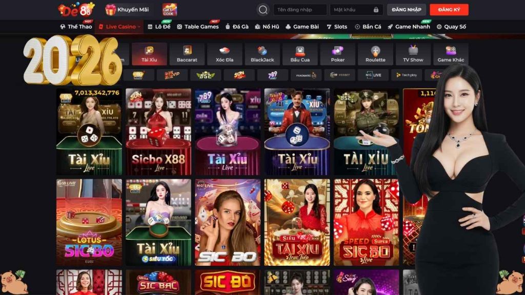 Giới thiệu về sảnh cược tài xỉu De88